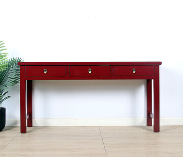 Yajutang konsolentisch schwarz & Naturholz Kanten