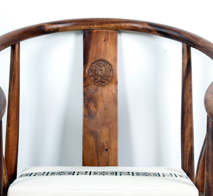 round-backed armchair meditation seat