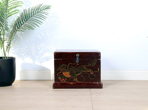 Yajutang Antique Chinese painted wooden chest