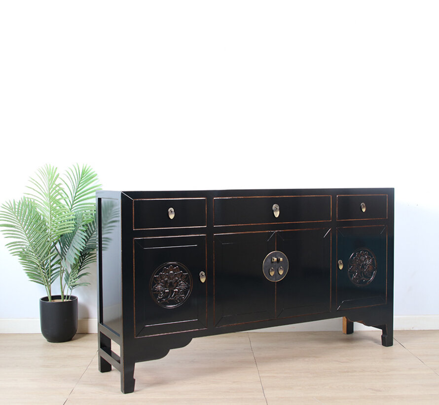 Sideboard  mit Lotusblumen Symbol Reinheit Erleuchtung