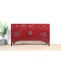 Sideboard with lotus flowers symbol of purity enlightenment
