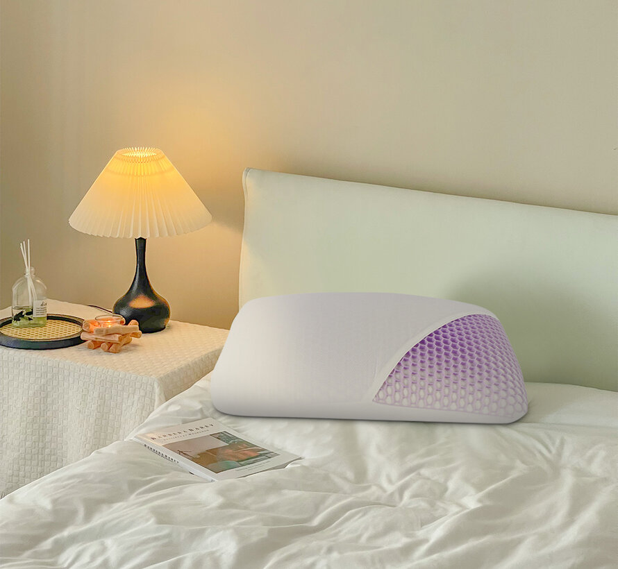 Ein Talalay-Latex-Brotkissen mit einteiligem TPE-Kissenbezug