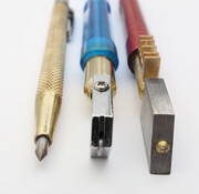 Diamond Files 3 Pcs. Set:  Diamond Glass Cutter, Carbide Tungsten Glass Cutter, Carbide Tungsten Scribing Needle