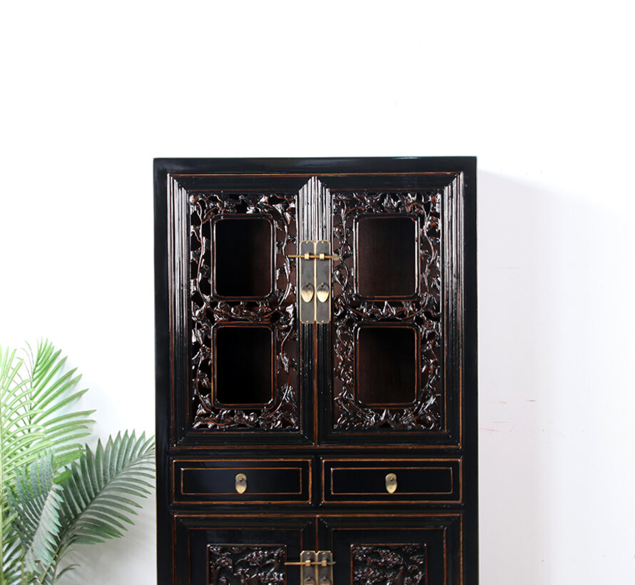 antique Chinese wedding cabinet  black