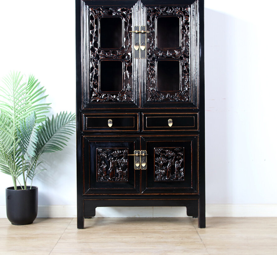 antique Chinese wedding cabinet  black