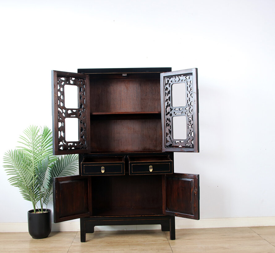 antique Chinese wedding cabinet  black