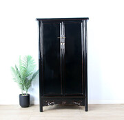Yajutang Antique Chinese Black Solid Wood Cabinet