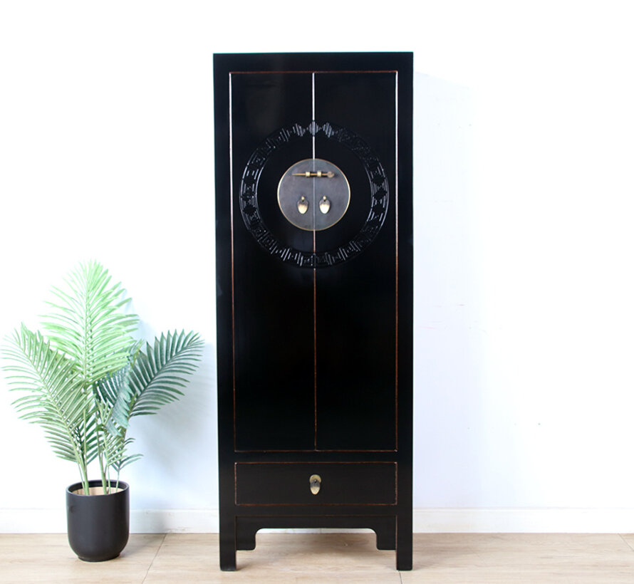 Chinese wedding cabinet solid wood black