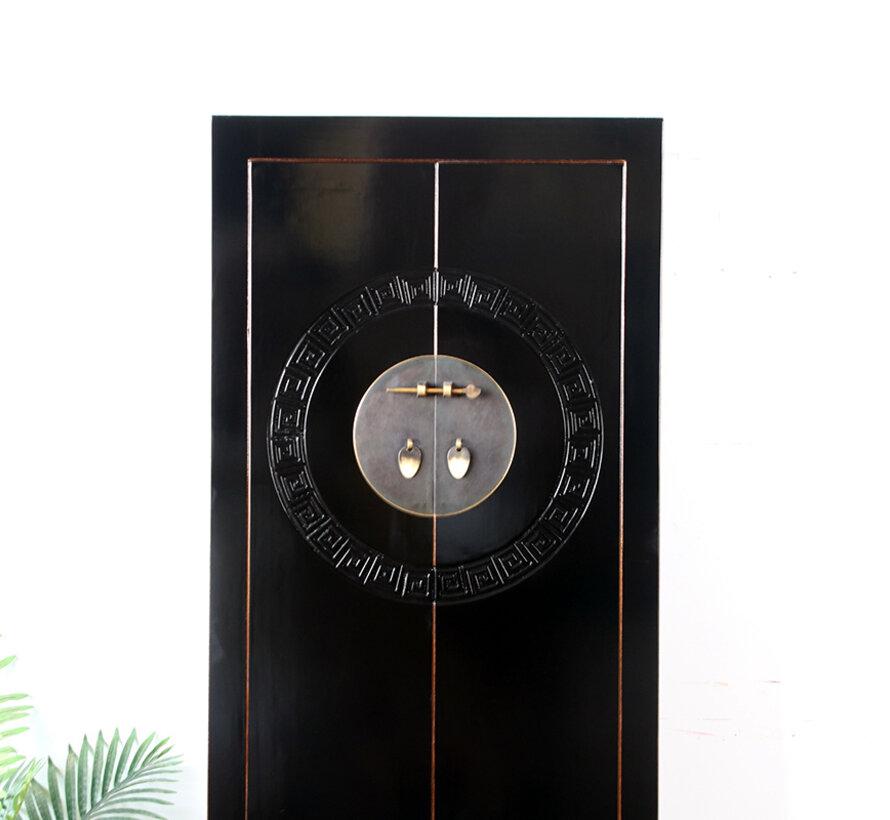 Chinesischer Schrank Hochzeitsschrank Massivholz schwarz