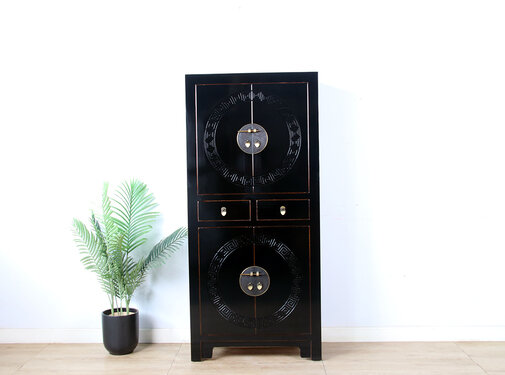 Yajutang Chinese wedding cabinet black