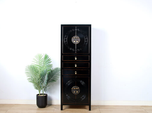 Yajutang Chinese wedding cabinet black