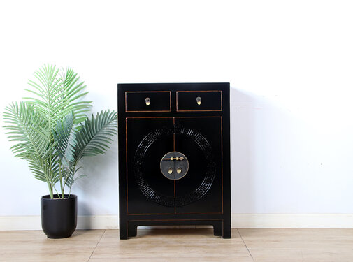 Yajutang Chinese dresser wedding cabinet black