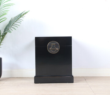 Yajutang Chinese Chest Black Solid Wood