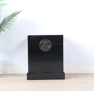 Yajutang Chinese Chest Black Solid Wood