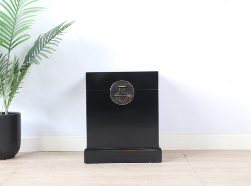 Yajutang Chinese Chest Black Solid Wood