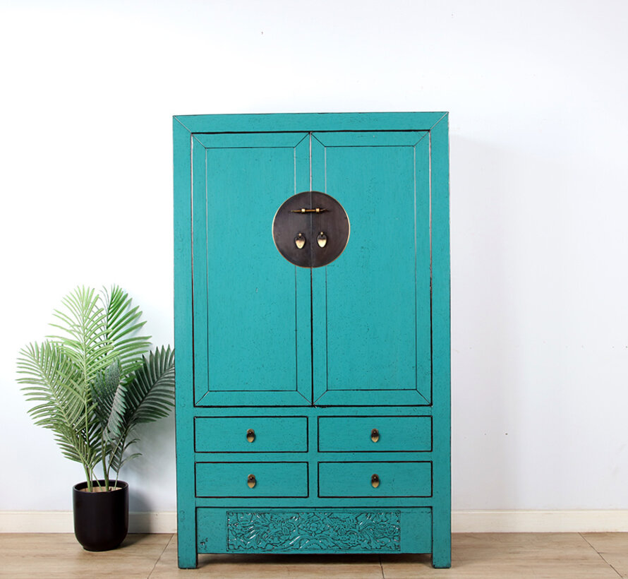 Antique Chinese Wedding Cabinet Cupboard