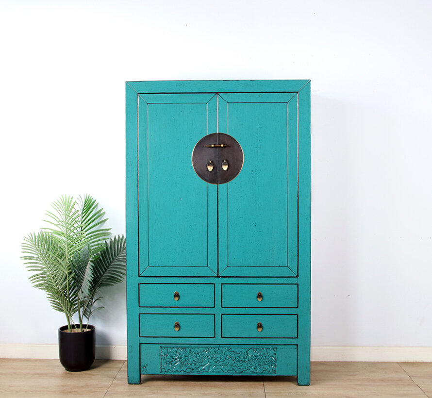 Antique Chinese Wedding Cabinet Cupboard