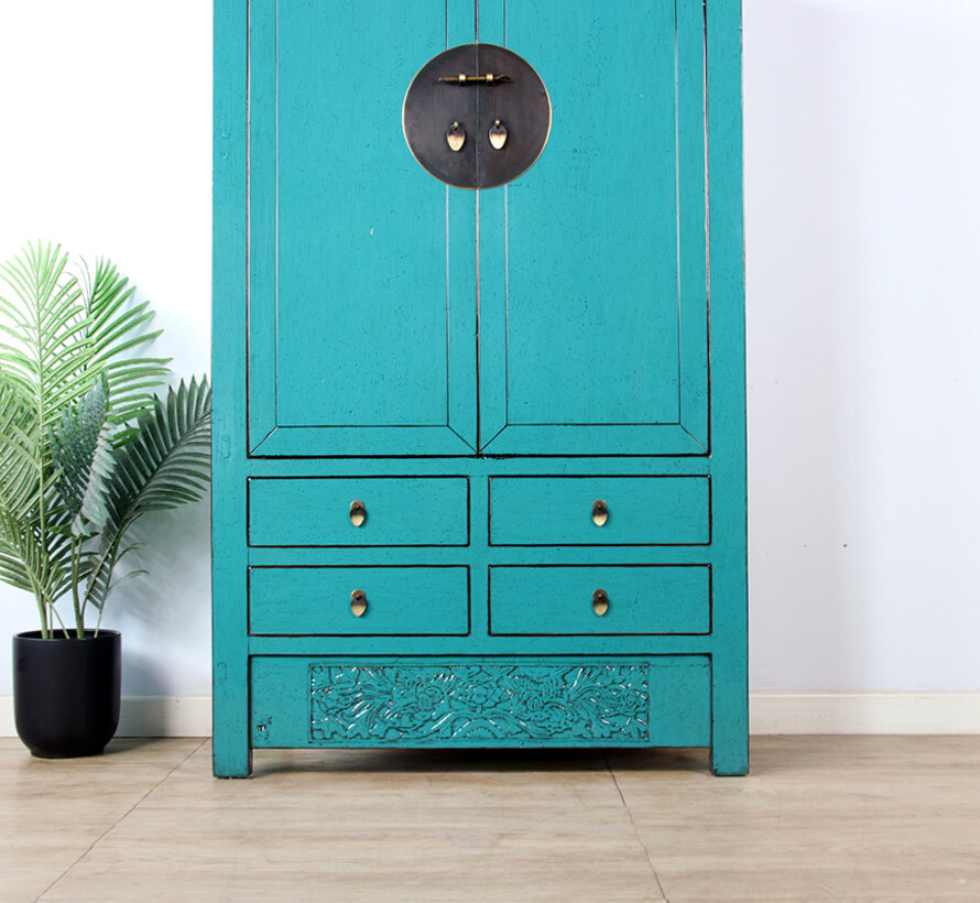 Antique Chinese Wedding Cabinet Cupboard