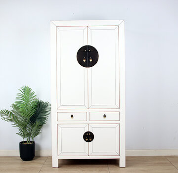 Yajutang Chinese wedding cabinet Cream white