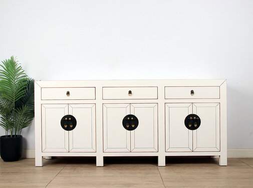 Yajutang Chinesisches Sideboard  Cremeweiß