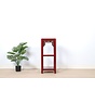 Flower column plant stand side table shelf purple red RAL3004