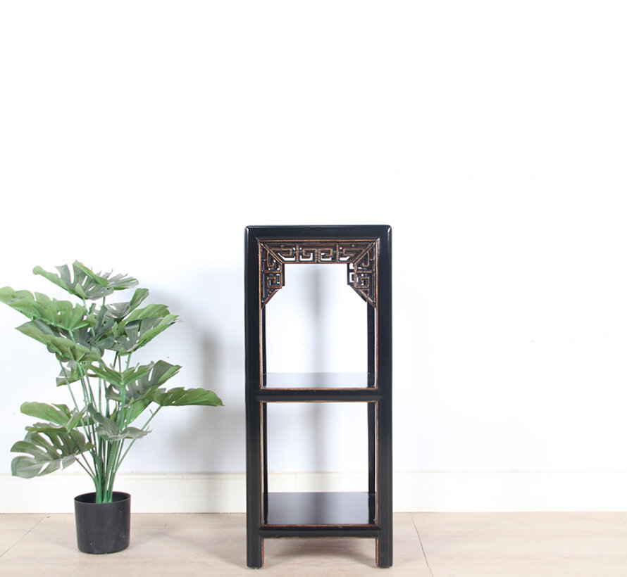 Blumensäule Pflanzenständer Beistelltisch Regal Massivholz