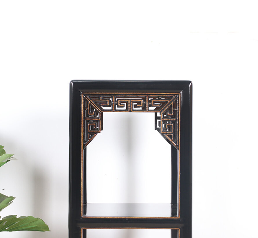 Blumensäule Pflanzenständer Beistelltisch Regal Massivholz