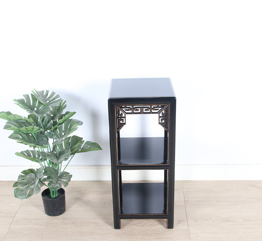 Blumensäule Pflanzenständer Beistelltisch Regal Massivholz