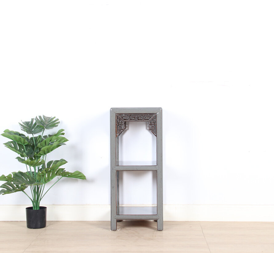 Blumensäule Pflanzenständer Beistelltisch Regal Massivholz