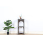Flower column plant stand side table shelf solid wood
