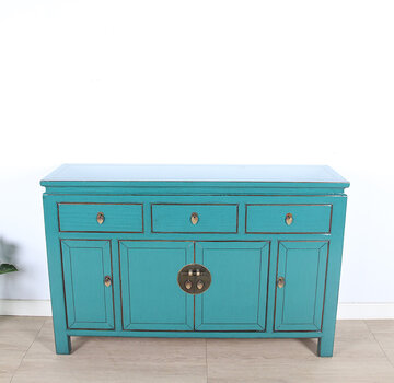 Yajutang Chinese sideboard turquoise RAL5018