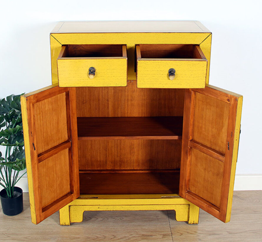 Chinese chest of drawers Oriental / Asian style yellow
