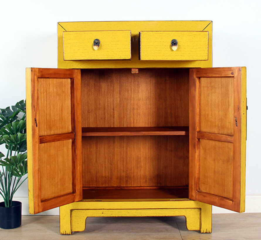 Chinese chest of drawers Oriental / Asian style yellow