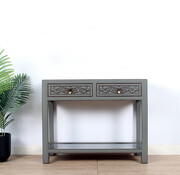 Yajutang Solid console table grau RAL7005