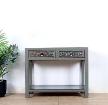 Yajutang Solid console table grau RAL7005