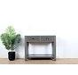 Console console table  solid wood grau RAL7005