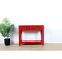 Console console table  solid wood red