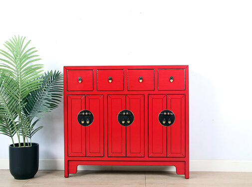 Yajutang Chinese  sideboard red