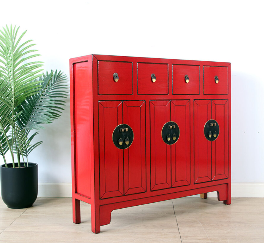 chinesische Kommode Sideboard rot