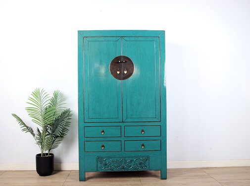 Yajutang Antique Chinese Wedding Cabinet Cupboard