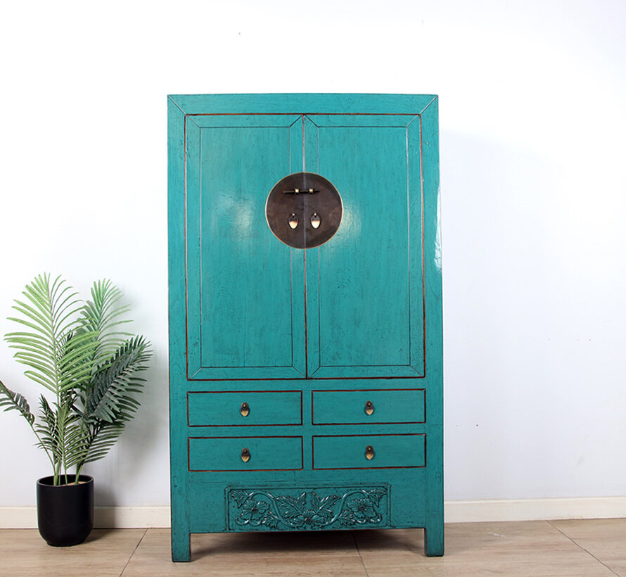 Antique Chinese Wedding Cabinet Cupboard