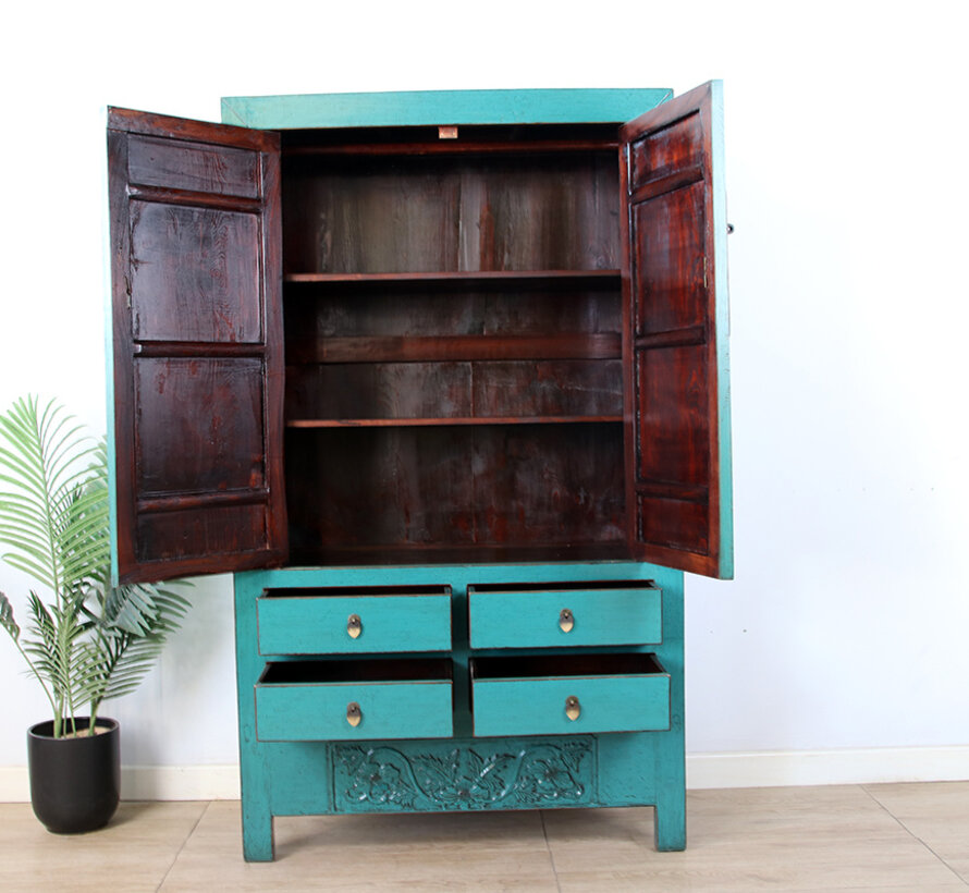 Antique Chinese Wedding Cabinet Cupboard