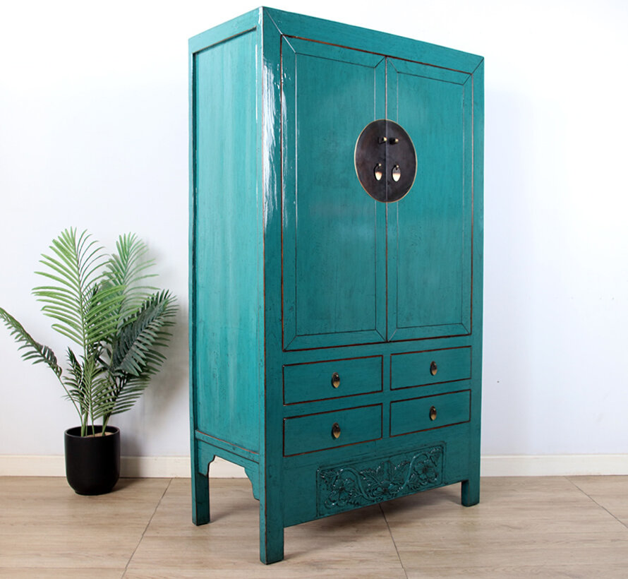 Antique Chinese Wedding Cabinet Cupboard