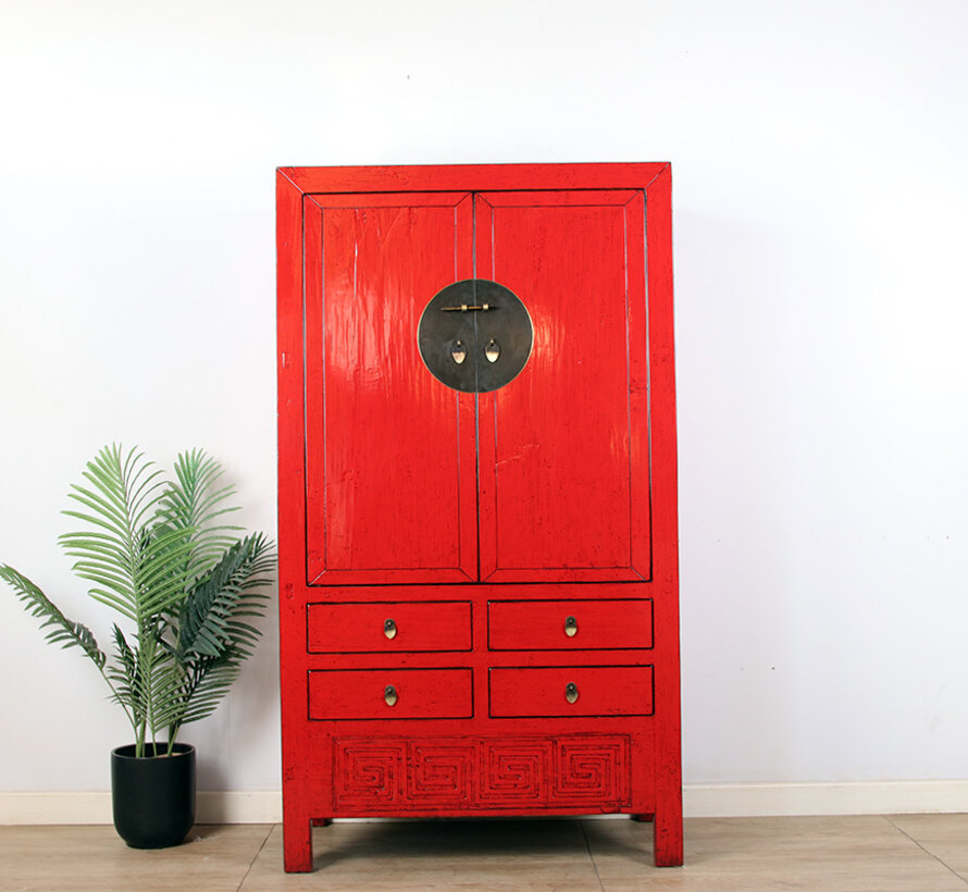 Antique Chinese Wedding Cabinet Cupboard