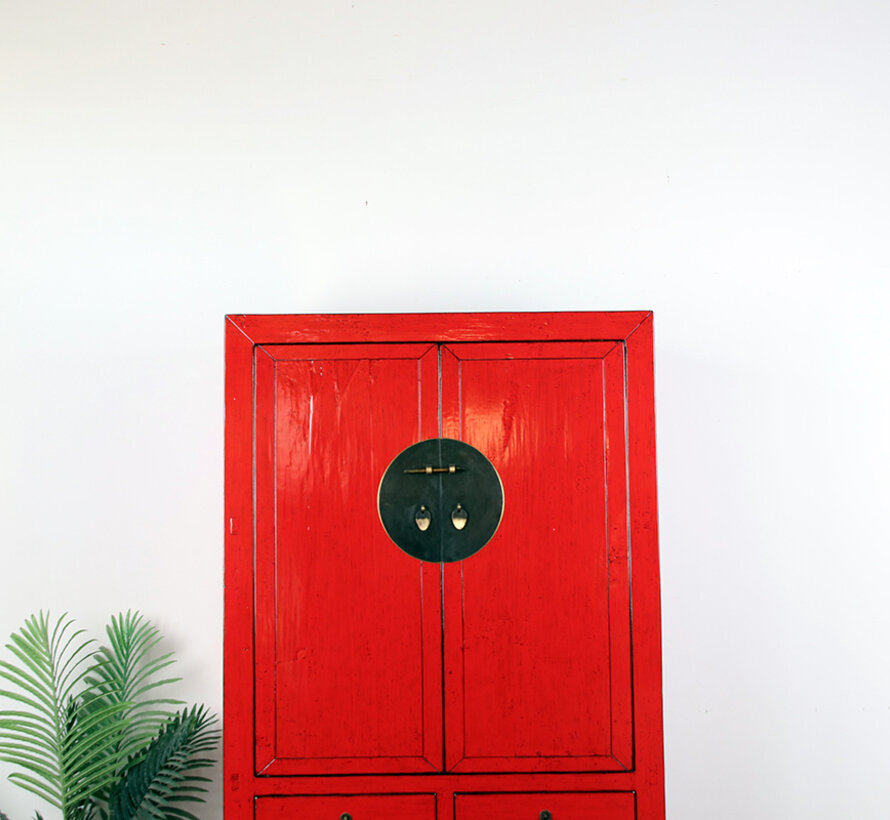 Antique Chinese Wedding Cabinet Cupboard