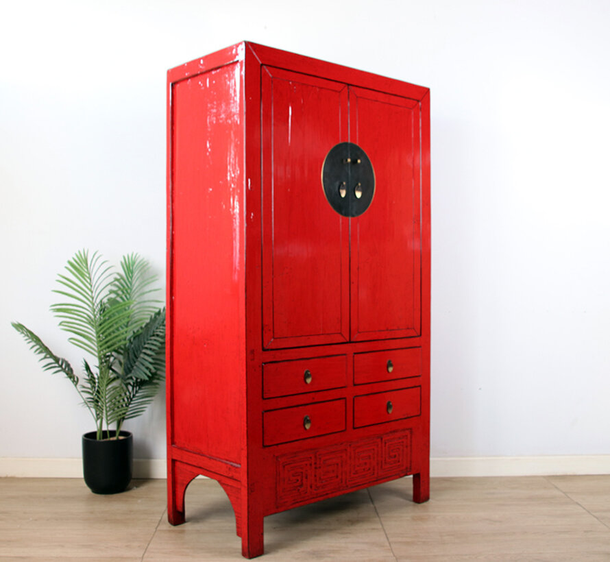 Antique Chinese Wedding Cabinet Cupboard