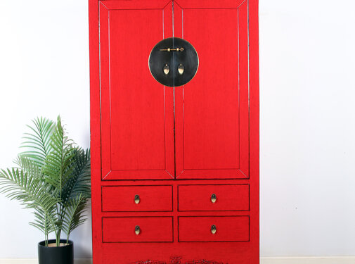 Yajutang Antique Chinese Wedding Cabinet red