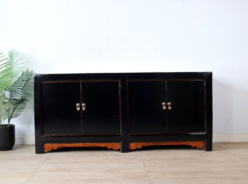 Yajutang Antike chinesisches Sideboard schwarz