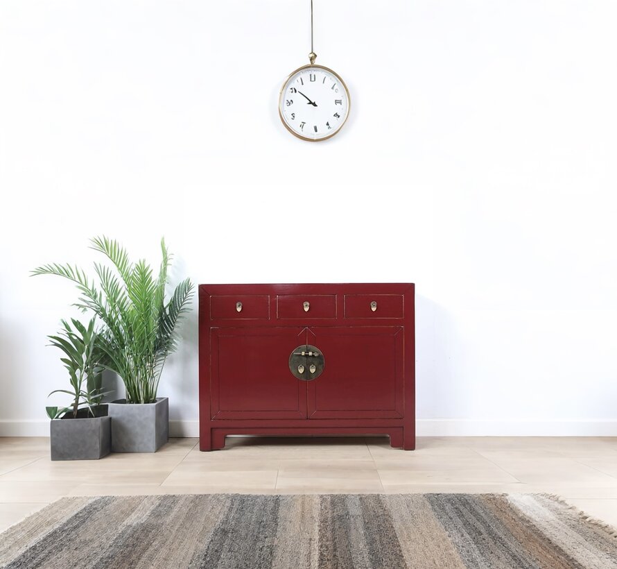 Chinese dresser sideboard purple red RAL3004