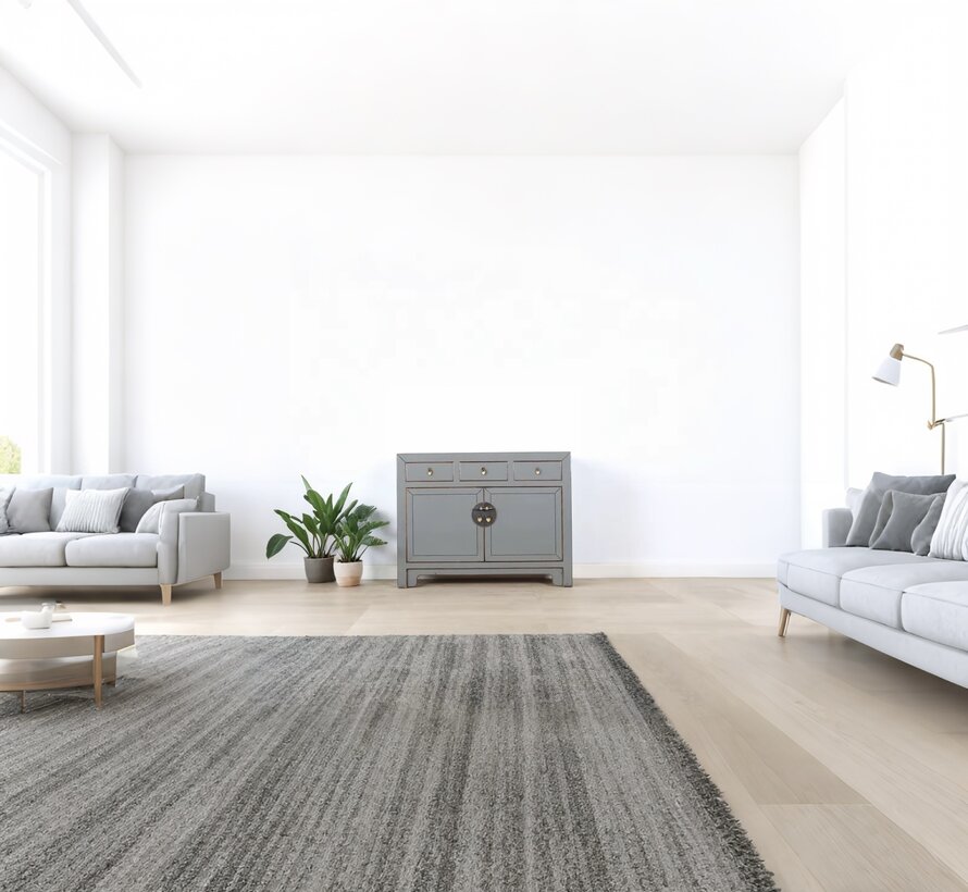 Chinese dresser sideboard 3 drawers 2 doors gray  RAL7005